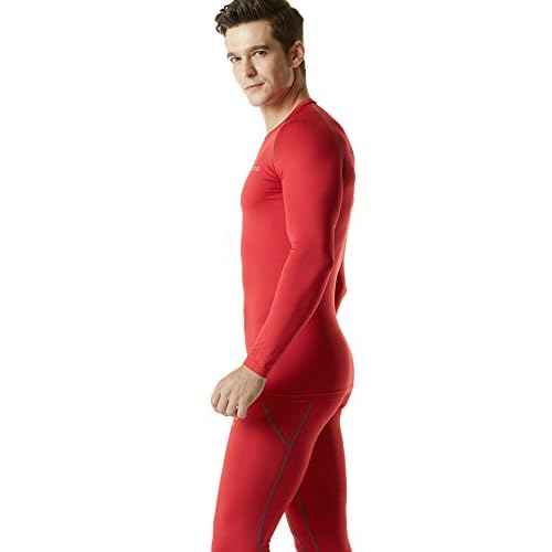TSLA Men's Thermal Long Sleeve Compression Shirts, Athletic Base Layer Top, Winter Gear Running T-Shirt