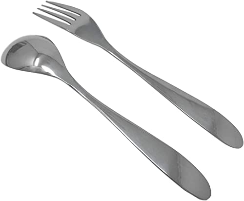 Titanium Flatware Set 4 Pieces Long Dinner Fork Spoon Knife Reusable