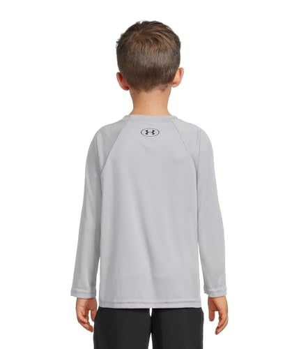 Kids Tech Hybrid Long Sleeve Shirt - Big Kid XL Mod Gray & Black