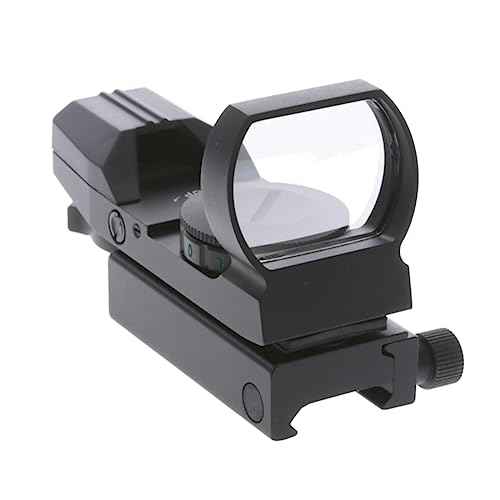 Truglo Dual-Color 34mm x 24mm Hunting Shooting Durable Lightweight Compact Parallax Free Waterproof Shock Resistant Adjustable Red/Green Open Dot Sight Battery Included