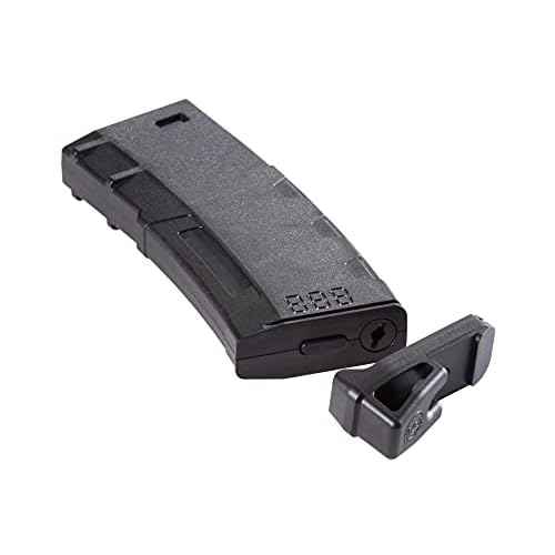 Lancer Tactical Airsoft M4 M16 Series Polymer 130 Round Transparent Window High Speed Mid-Cap Airsoft Magazine- Pack of 5