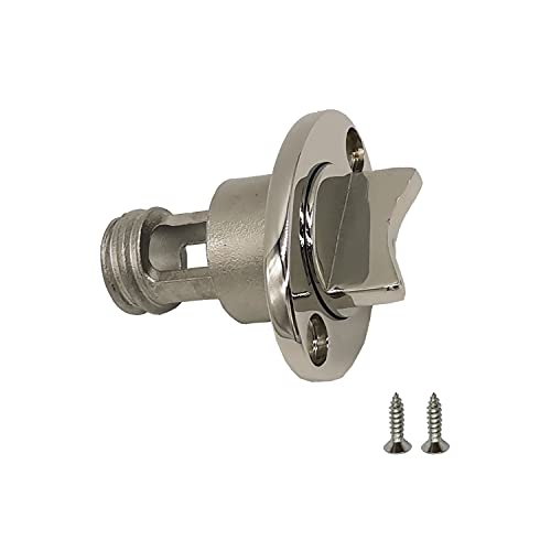 Marine 1-Inch Stainless Steel Drain Plug for Boat Garboard Hole 3/4" Thread