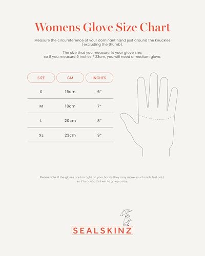 Women's Waterproof Insulated Glove - Medium Black for Winter & Outdoor Activities