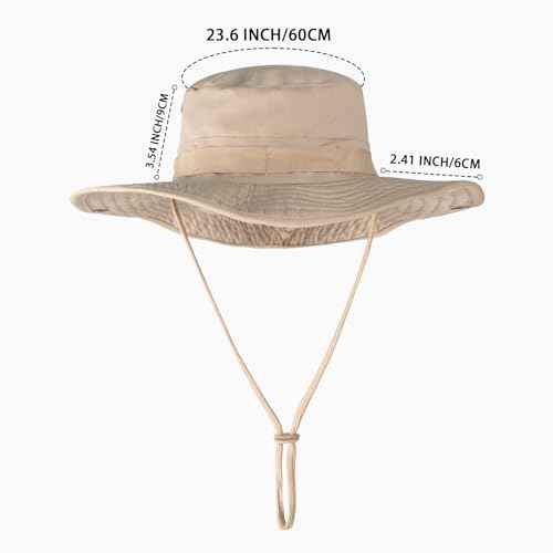 Sun Hats for Men Women Bucket Hat UPF 50+ UV Protection Boonie Hat for Safari Fishing Hiking Garden Beach