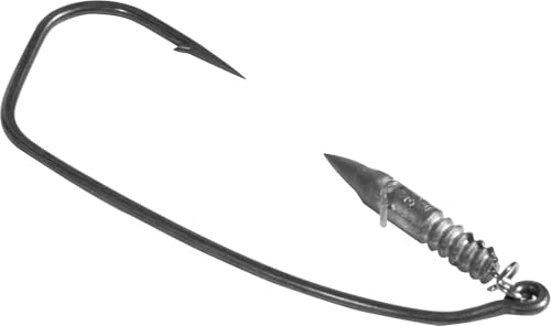 Weighted Tungsten Bass Hooks 5/0 - Hyper Carbon Steel, Super Slide Coating, Cold Forged Shank, Fish Retention