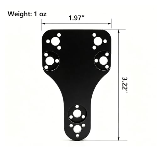 Blackhawk & Safari Land QLS Adapter Plate - Aluminum Holster Mount - BLACK