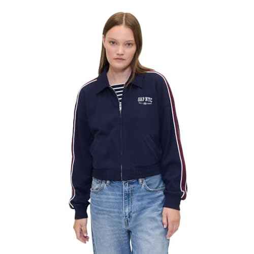 GAP womens Cropped Track Jacket