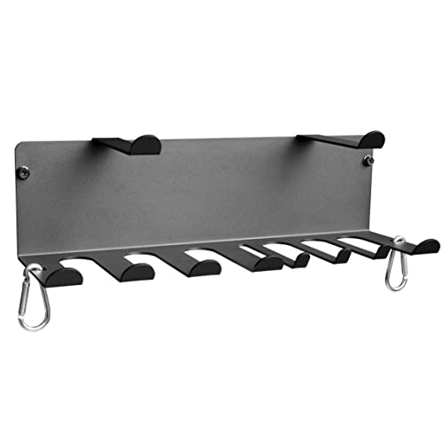 Wall Mount Resistance Bands Rack for Home Gym Storage - Black 16.5"