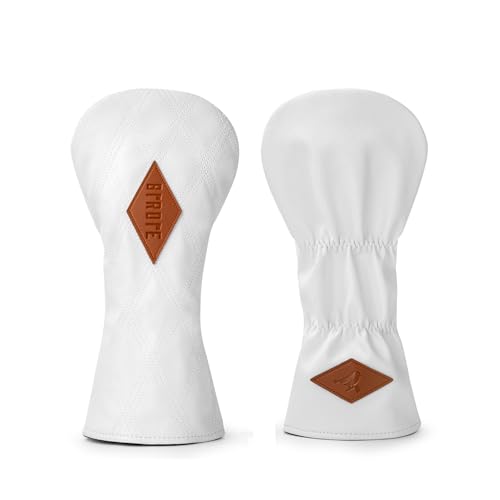 Golf Headcover for Driver - Premium Leather, Embroidery, 1 Piece - Acebirdie