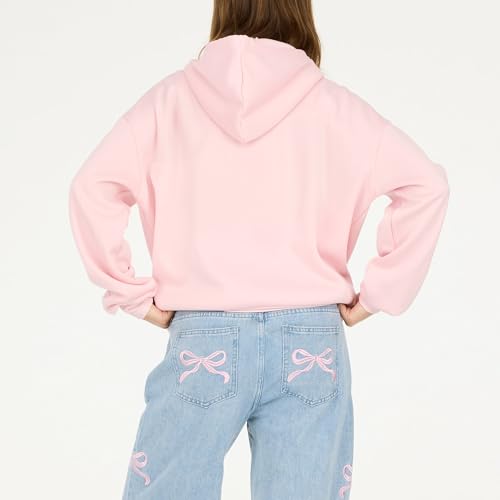 Forever 21 womens Oversized Fleece Hoodie With Kangaroo Pocket