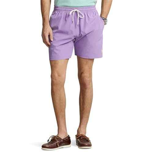 POLO RALPH LAUREN Men's Solid Traveler Swim Shorts