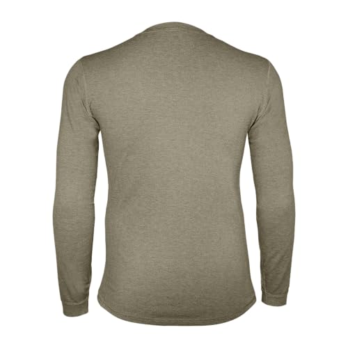 Carhartt Men's MBL110 Base Force¢ç Heavyweight Base Layer Crew - 2X-Large Tall - Burnt Olive Heather