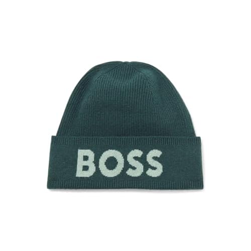 BOSS Mens Big Logo Knit Hat