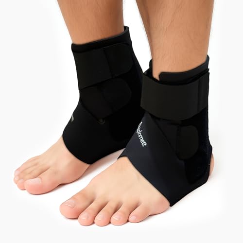 2-Pack Ankle Support Brace for Men & Women, Compression Ankle Wrap with Dual-Sided Stabilizers, Adjustable X-Strap & Open Heel for Sprain Recovery, Joint Stability & Sports Injury Relief