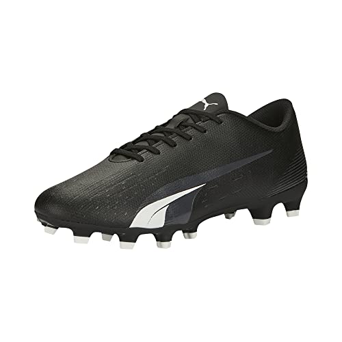 Soccer Cleats Men’s Ultra Play Firm Ground Football Shoes - Black White 9.5