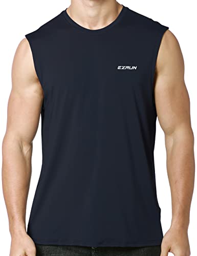 Men's UPF 50+ Quick Dry Sleeveless Shirt for Summer Gym & Workout