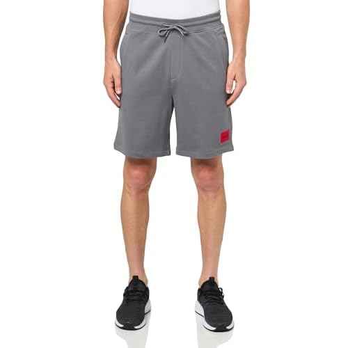 HUGO Mens Square Logo Pull on Jersey Shorts