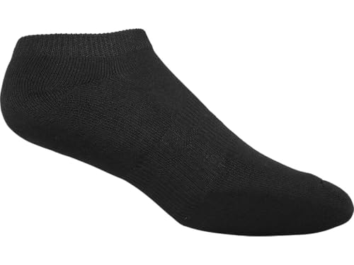 ASICS Invasion No Show Running Socks - Large Black 6 Pack