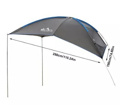 Ageanbri Waterproof Car Tailgate Tent Canopy Car Top Tent Minivan Tent Outdoor Tailgate Shade Awning Tent for Camping, Beach, Picnic and Swimming Pool Camping SUV Car Trunk Tent