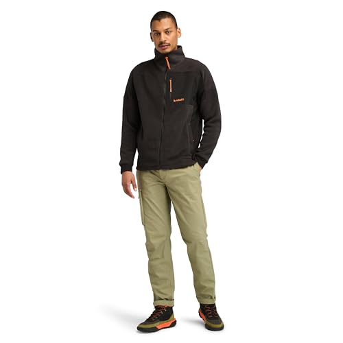 Timberland mens Polartec Mix Media Full Zip Fleece