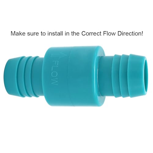 1 1/8 Inch Check Valve for Marine Boat Bilge Pump Hose Non-Return Inline Fitting