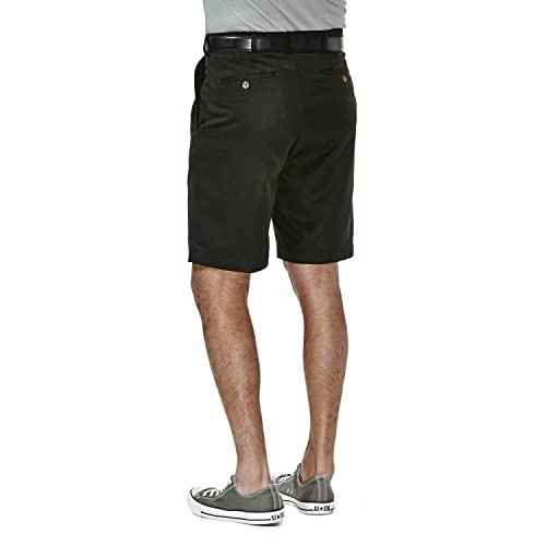 Haggar Men's Cool 18 Classic Fit Pleat Front Expandable Waistband Short (Regular and Big & Tall Sizes)
