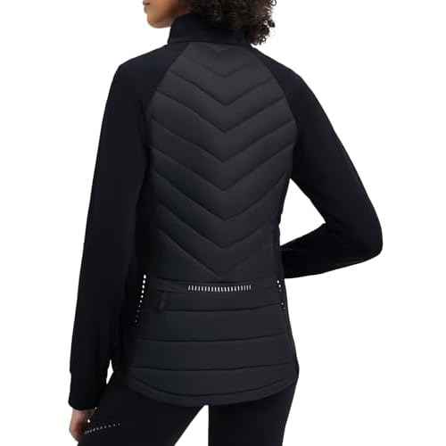 baleaf Women's Cycling Puffer Jacket Winter Warm Lightweight Insulated Hiking Jackets Zip Pockets Running Skiing