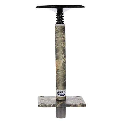Attwood 97749C-7 Swivl-Eze Lock¡¯N-Pin ¨ú-Inch Pedestal Package, Camouflage Finish, 11 Inches Tall, 7-Inch x 7-Inch Base Plate