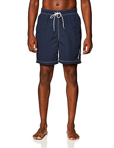 Nautica Men's Quick Dry Solid Swim Trunk Large Navy - Men's Swimwear