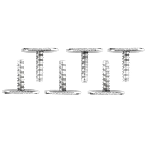 6 Pcs 1/4-Inch-20 Thread T Track Bolts for Kayak Gear Track System - Marine Grade Stainless Steel