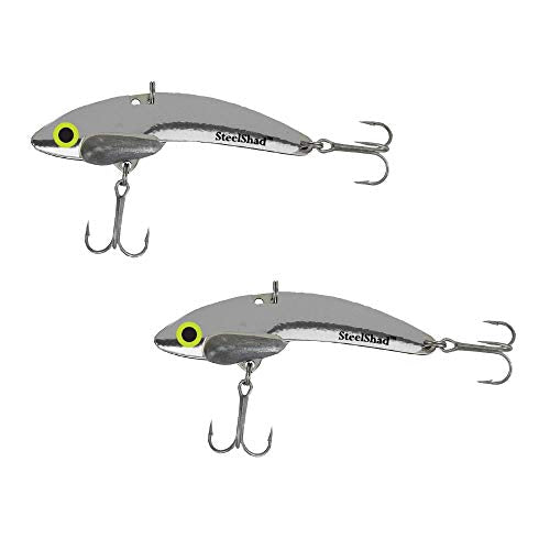 SteelShad Mini 1/4 oz Lipless Crankbait Set - Silver for Freshwater Fishing
