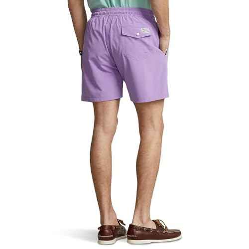 POLO RALPH LAUREN Men's Solid Traveler Swim Shorts