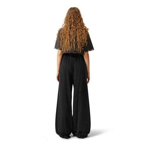 Aelfric Eden Distressed Baggy Sweatpants Streetwear Barrel Pants Loose Wide Leg Elastic Drawstring Trousers Unisex