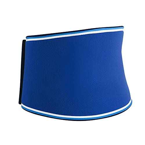 Rehband Rx Original Back Support, back compression 7mm neoprene, strong support and high stability for lower back, weightlifting fitness support, Colour:Blue, Size:X-Large