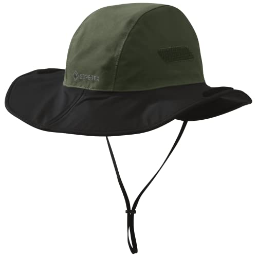 Outdoor Research Unisex Seattle Rain Hat, Fatigue/Black, XL