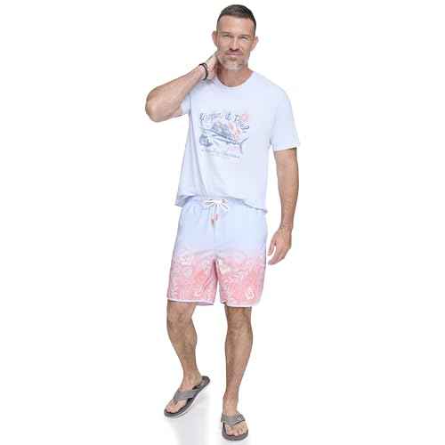 Margaritaville Men's Standard Island Reserve Hibiscus Print Swim Trunk