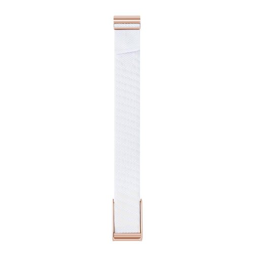 DADO Premium Nylon Sport Band Compatible with WHOOP 4.0, Adjustable Stretch Wrist Strap for WHOOP Fitness Tracker ??Breathable, Durable & Secure Fit Replacement Band (Chalk with Gold)