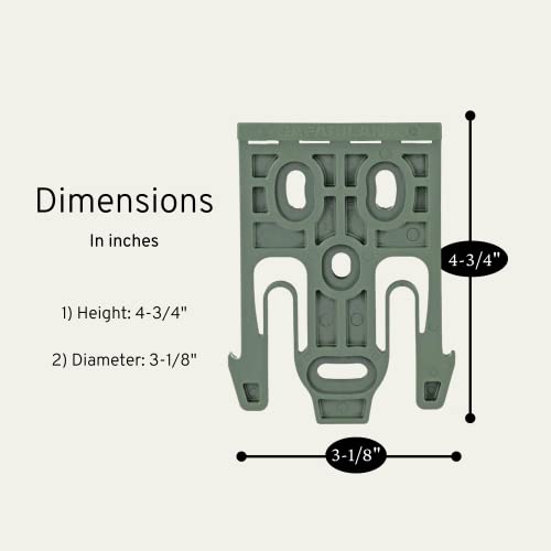 Safariland QLS19 Quick Duty Holster Locking Fork System Foliage Green