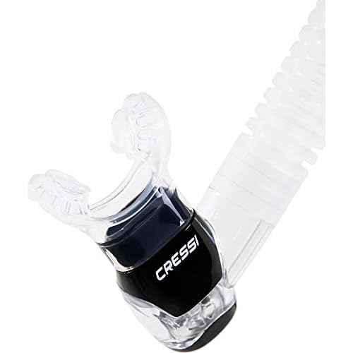Cressi Adult Dry Snorkel for Scuba Diving, Snorkeling with Dry Guard and Purge Valve - Itaca Ultra Dry made in Italy