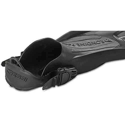 Cressi Adult Short Adjustable Fins - Snorkeling Versatile Open Heel To Use Also Barefoot - Palau SAF: Made In Italy