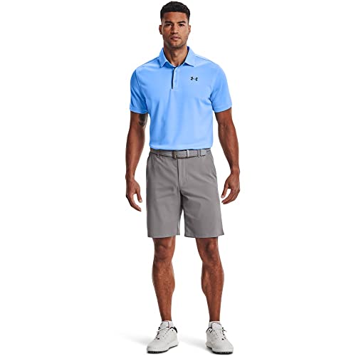Under Armour Men's Tech Golf Polo - Medium Carolina Blue / Pitch Gray