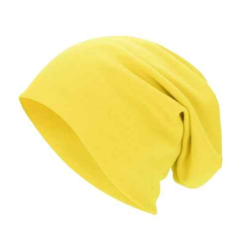 Zando Slouchy Dwarf Beanie Hats for Women Men - Breathable Cozy Cotton Sleep Cap Thin Chemo Headwear for Hip-Pop Halloween