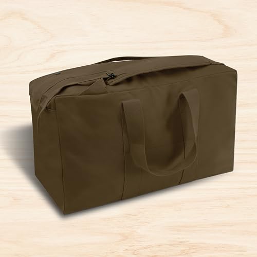 Large Tactical Canvas Cargo Bag Backpack - Black Variation