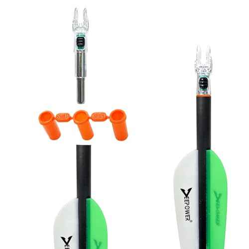 DEEPOWER X Lighted Nocks for Arrows .204¡±/.233¡±/.244¡±/.246¡± with ON/Off Switch with H, S, GT Bushings
