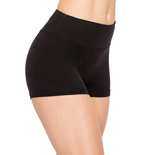 ALWAYS Women Workout Yoga Shorts - Premium Soft Solid Stretch Cheerleader Running Dance Volleyball Short Pants