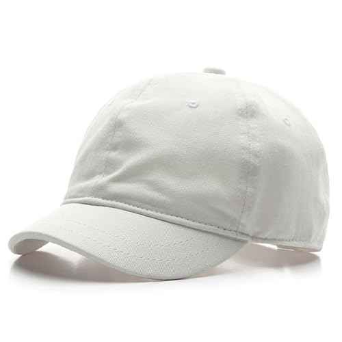 Short Brim Unconstructed Soft Cotton Plain Baseball Cap Adjustable Washed Low Profile Dad Hat for Men Women