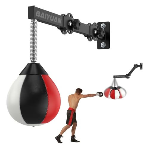 Wall Mount Speed Bag with Height Adjustable Bracket for Boxing Training