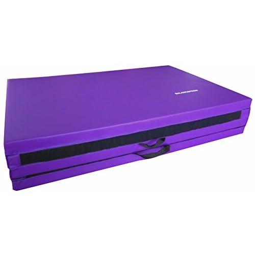 All Purpose 4'x8'x2" Extra Thick High Density Anti Tear Gymnastics Gym Folding Exercise Aerobics Mats, Multiple Colors Available