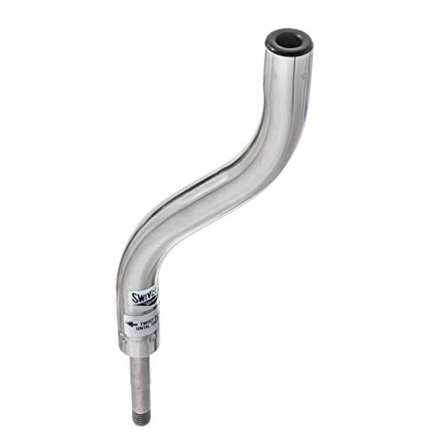 Attwood SP-7153-T-SS Lock'N Pin 3/4" Boat Seat Swivel Offset, Polished Stainless Steel Finish