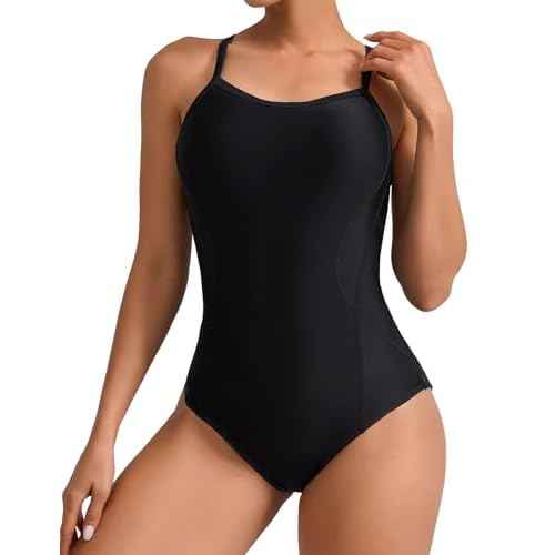 beautyin Womens Adjustable Strap One Piece Swimsuit Athletic Bathing Suit Competitive Swimwear